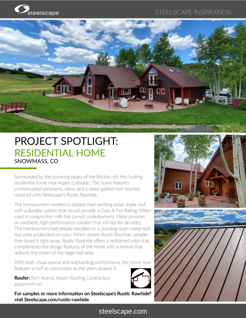 Project-Spotlight residential home roof repair snowmass, CO